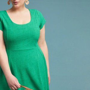 Anthropologie Maeve Jade Green Knit Dress 2X Plus